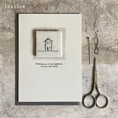 Embroidered New Home Greeting Card - East of India