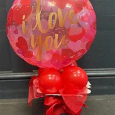 I love you globe balloon box